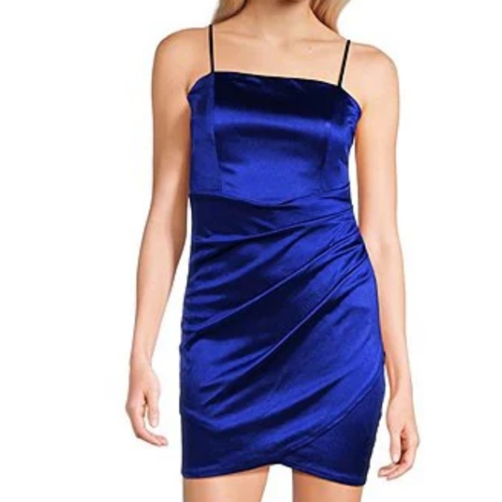 honey and rosie navy blue hoco dress